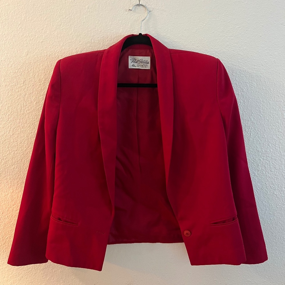 Vintage Red Blazer